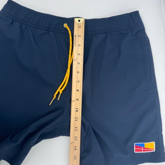 Five Four Swim Trunks Men 32 Blue Shorts Mesh Lined Elastic Drawstring Beach - Picture 14 of 15